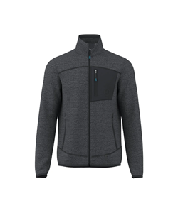 HENRY MAN FULL ZIP LIGHT FLEECE JACKET VULCAN